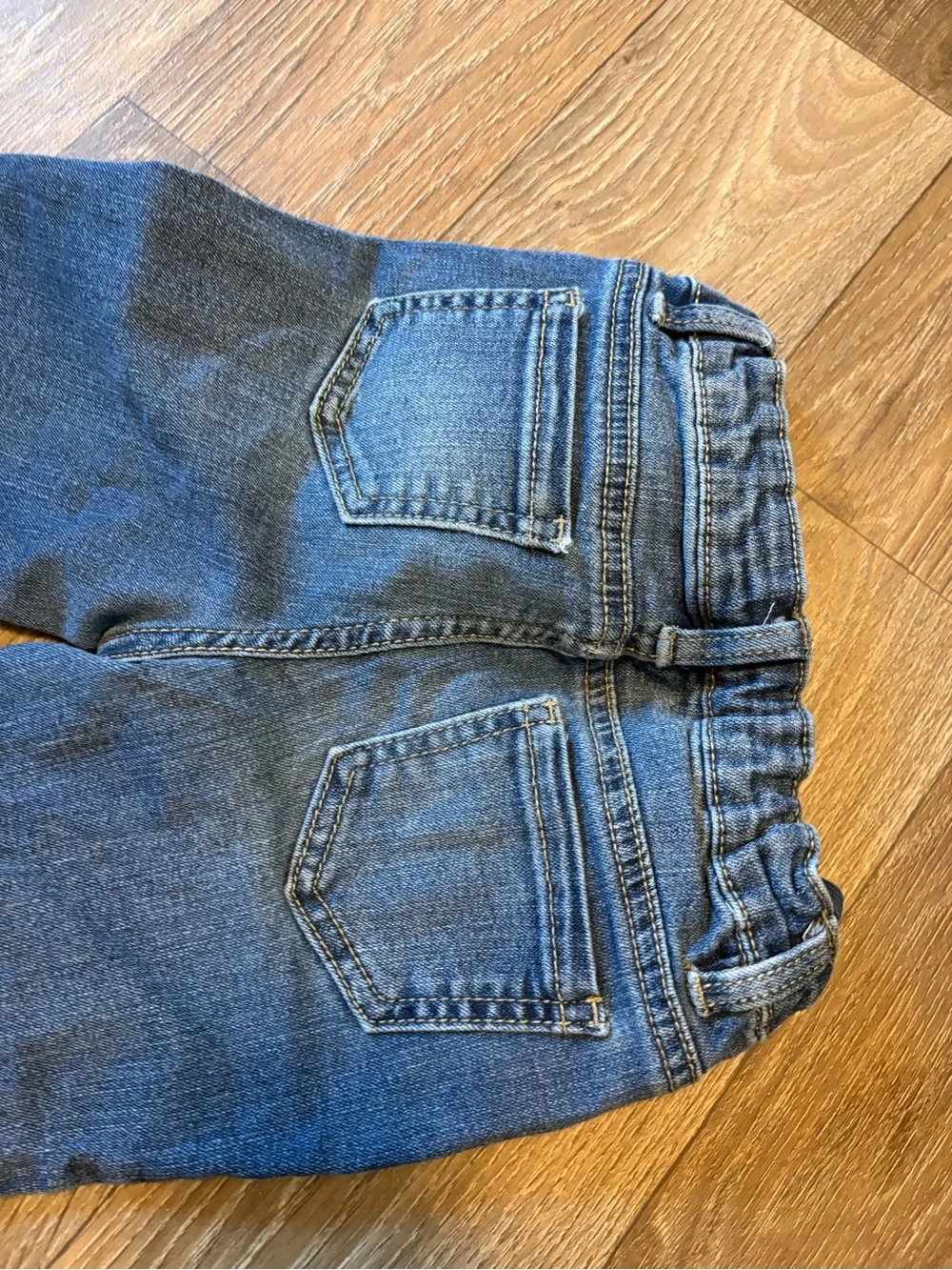 Girls' Dark Blue Stretch Jeans